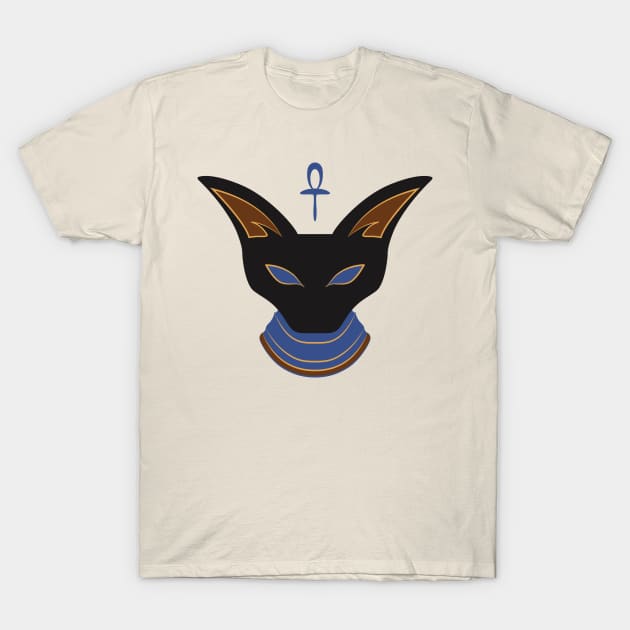 Bastet Figure T-Shirt by Kat C.